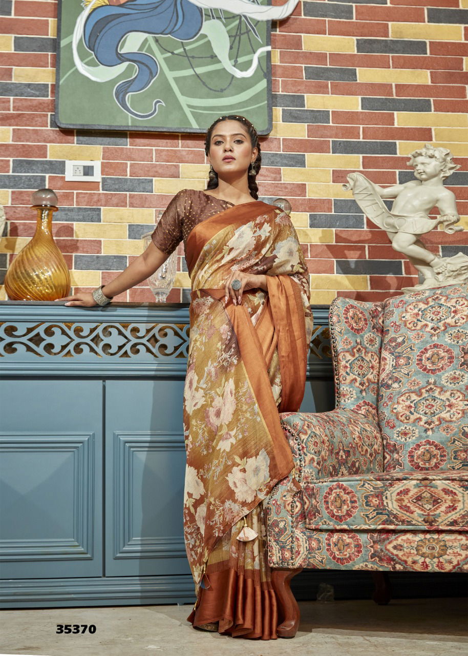 Triveni Kantara Fancy Ethnic Wear Wholesale Printed Saree Catalog